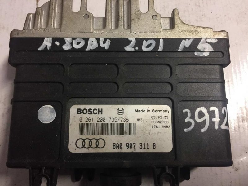 Блок управления ЭБУ (двигателя) - Audi 80 B4 (1991-1995)